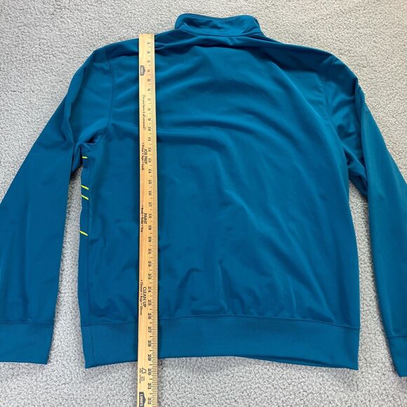 Nike Full Zip Warm Up Track Jacket Size 2XL XXL Teal/Blue Running Workout - Picture 5 of 9